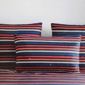 SONIA RYKIEL PARIS "RUE SAINT GUILLAUME" POPPY RED BOUDOIR PILLOW SHAM - NEW